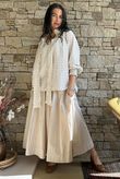 Nonni Gingham Poet Blouse Stone